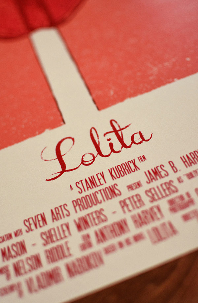 Lolita, plakat filmowy, Bartosz Kosowski