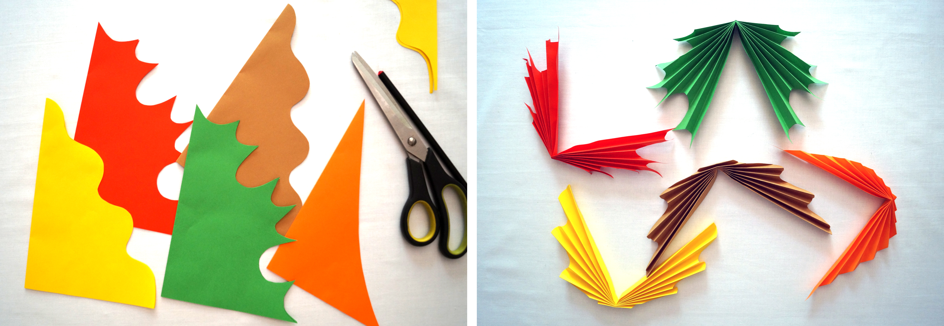 DIY: jesienne liście z papieru