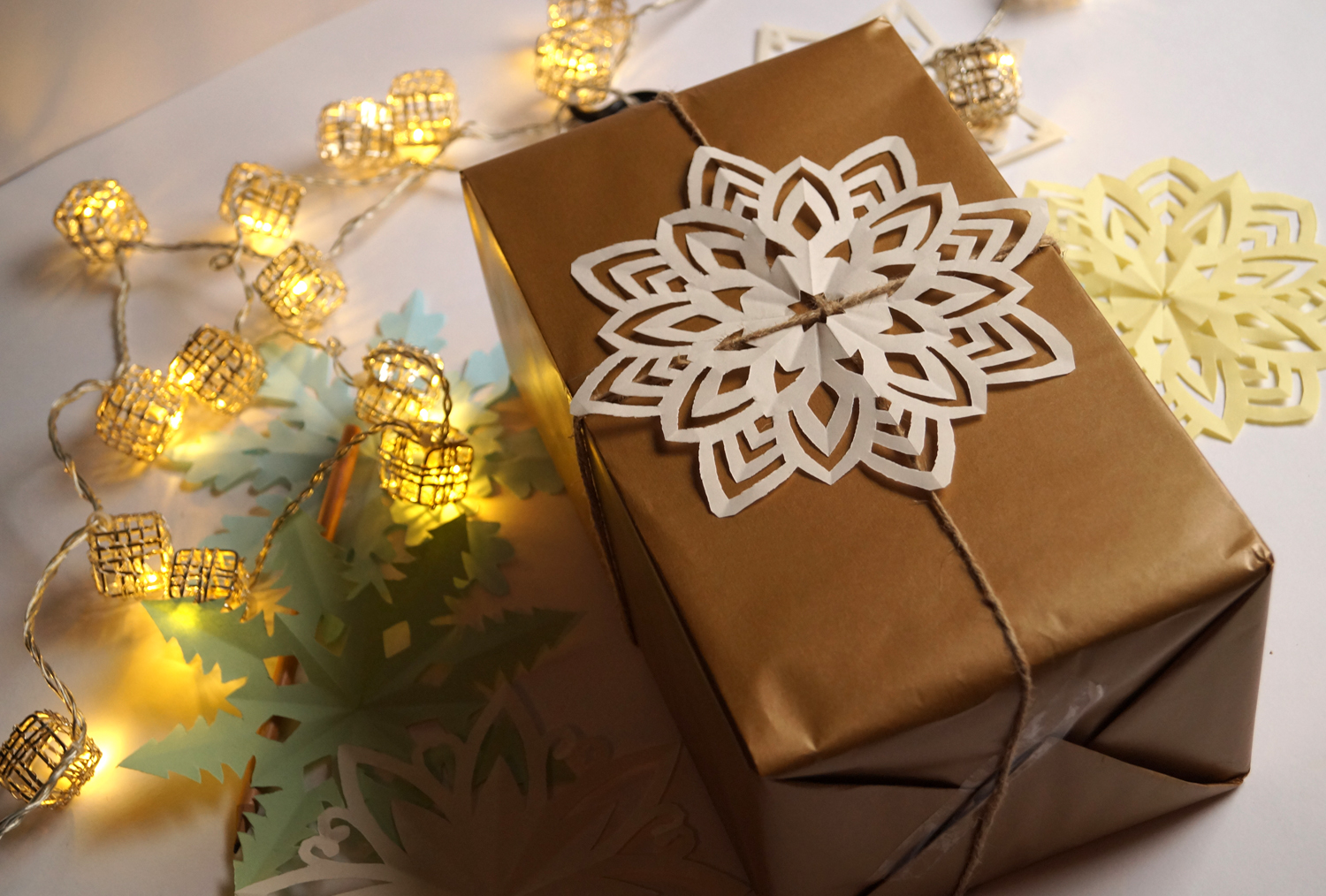 Gwiazdki z papieru, dekoracje świąteczne 