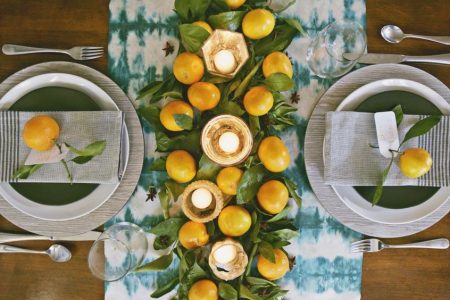 Dekoracje stołu z owoców