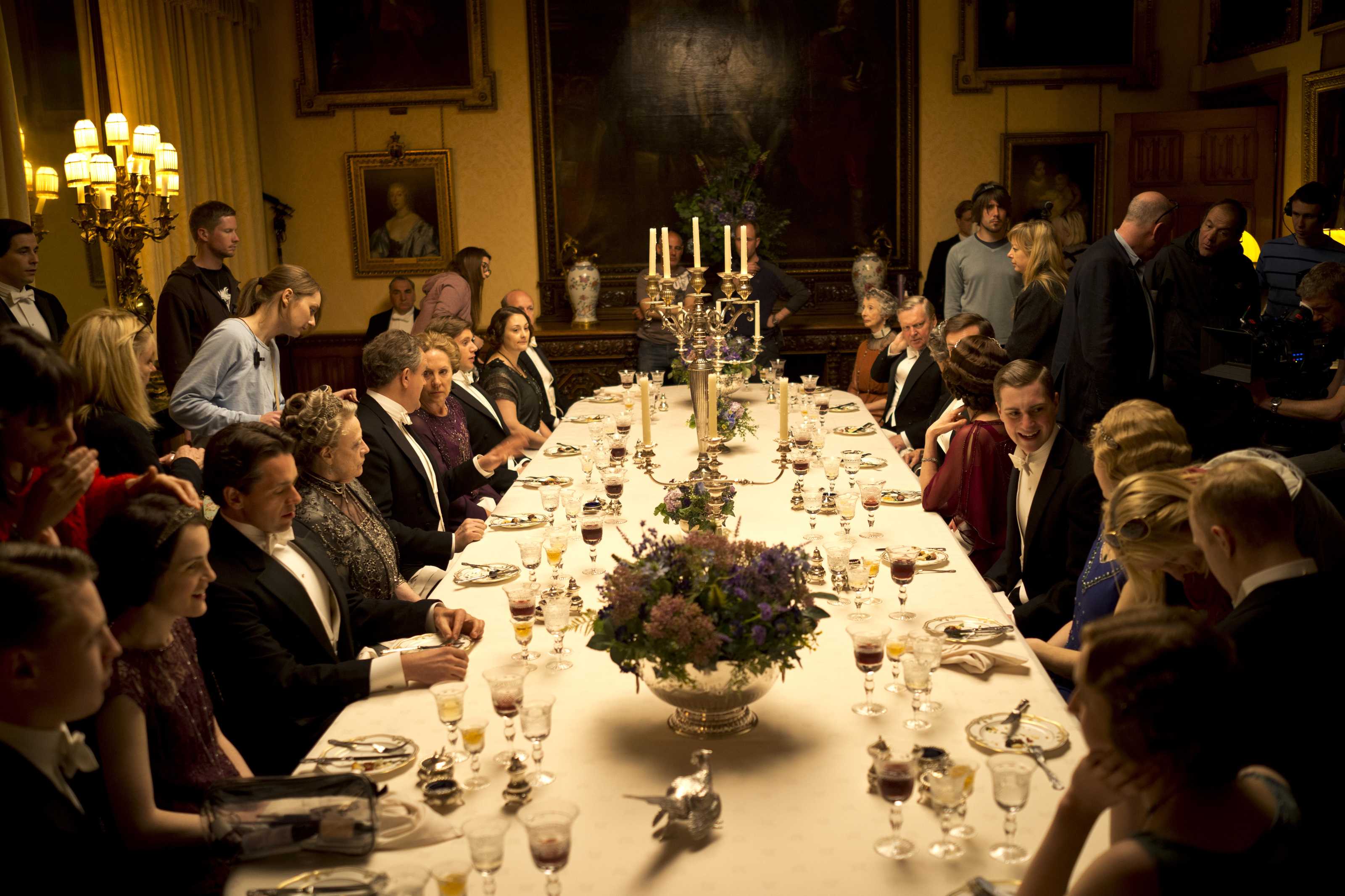 Zamek Downton Abbey - serial wnętrza 