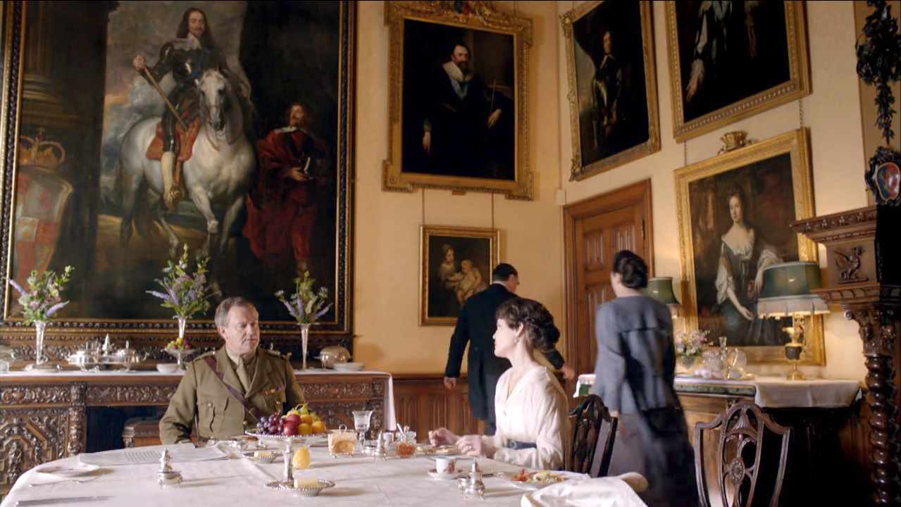 Zamek Downton Abbey - serial wnętrza 