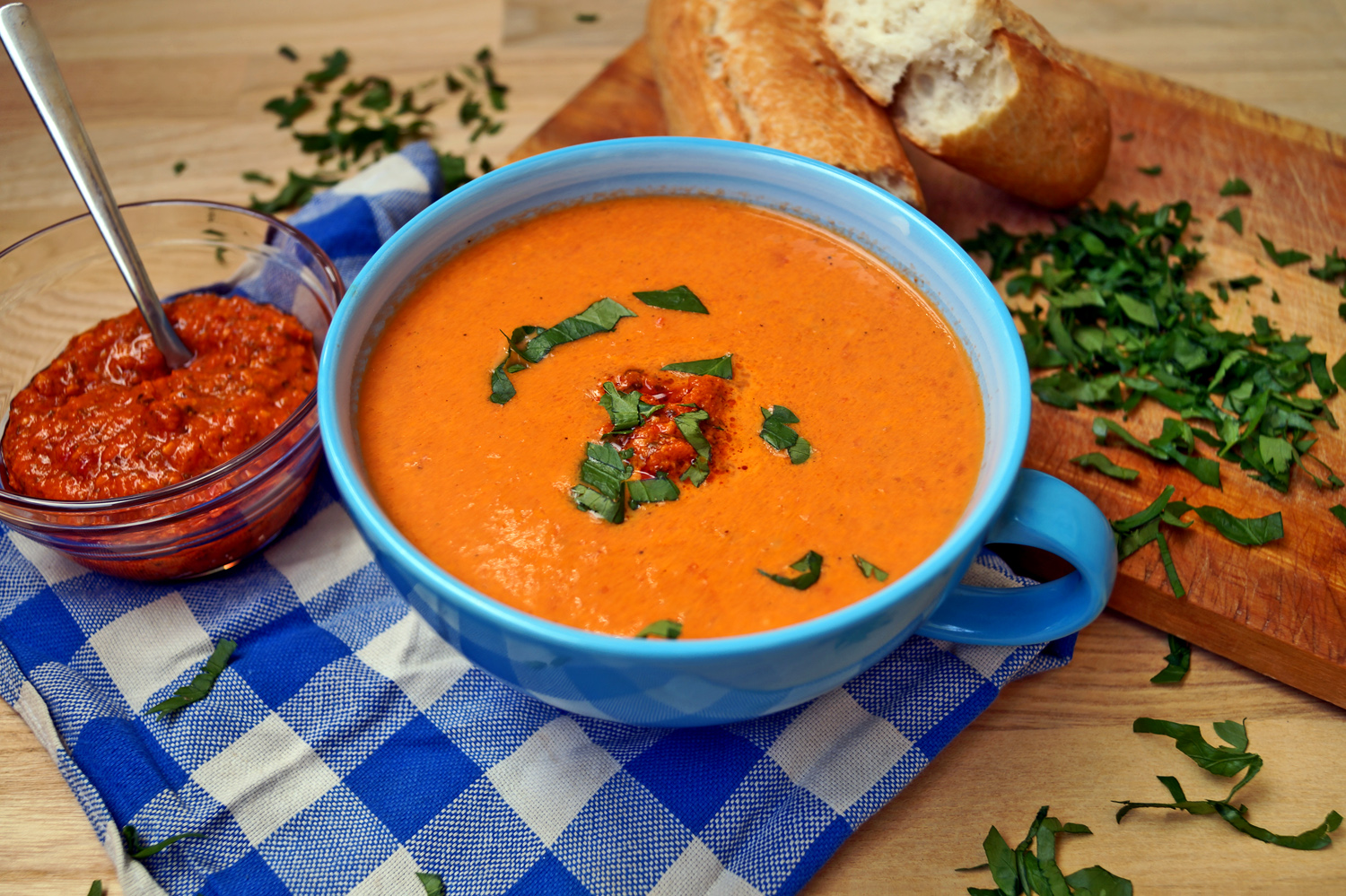 Zupa z pieczonych pomidorów - przepis