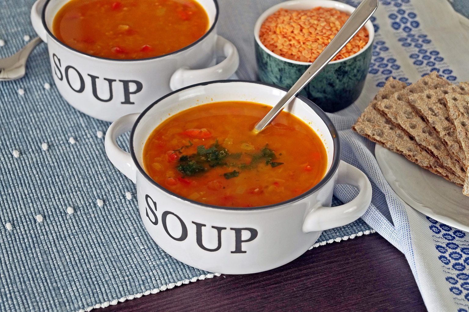 Суп с красной чечевицей рецепт